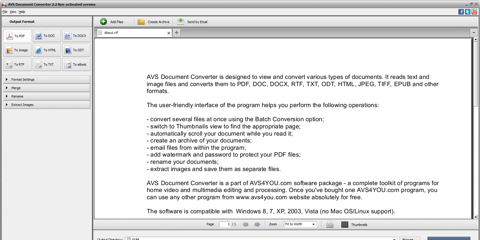 AVS Document Converterͼ2